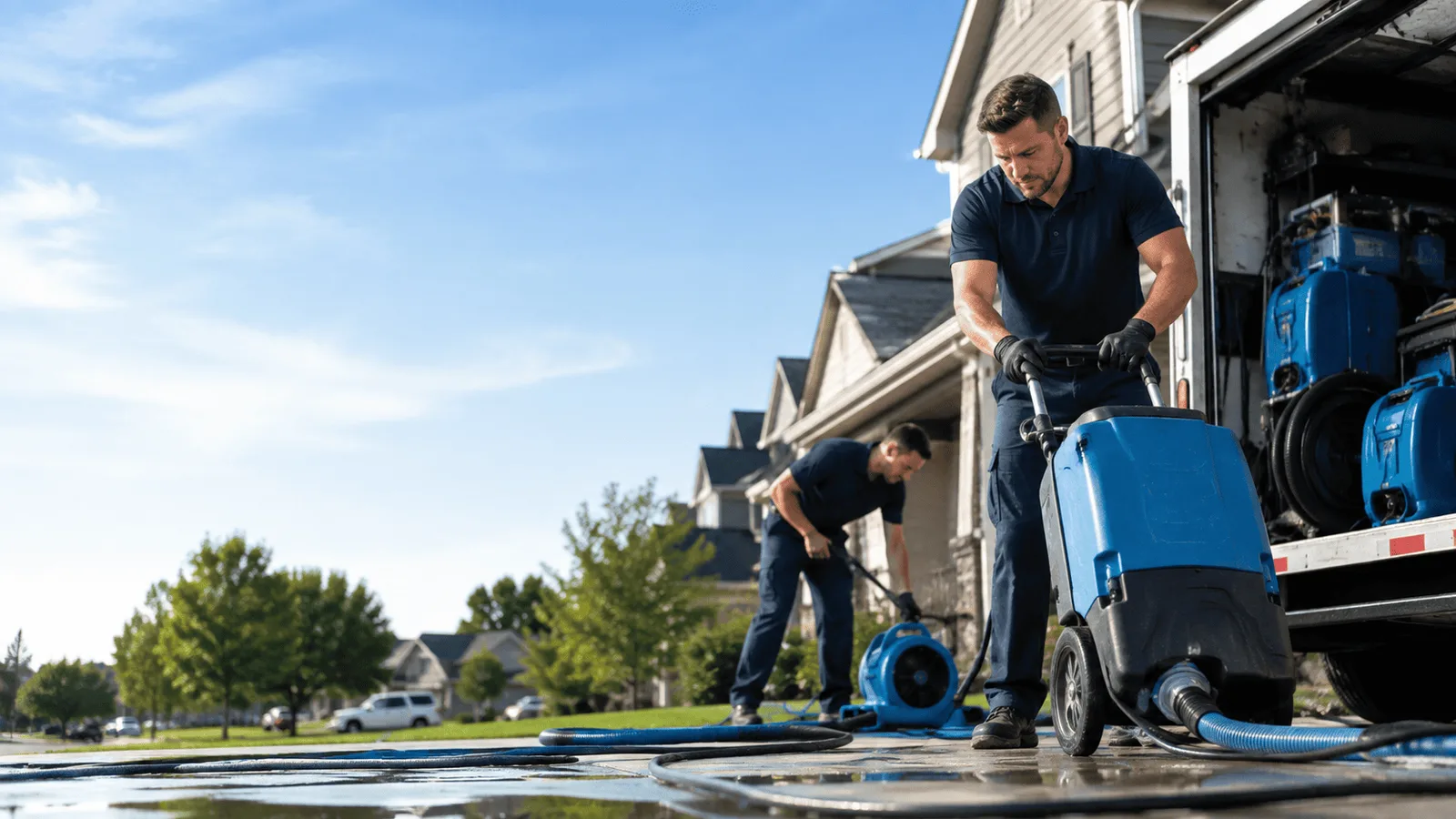 Dehumidification being performed in Hannawa Falls, NY